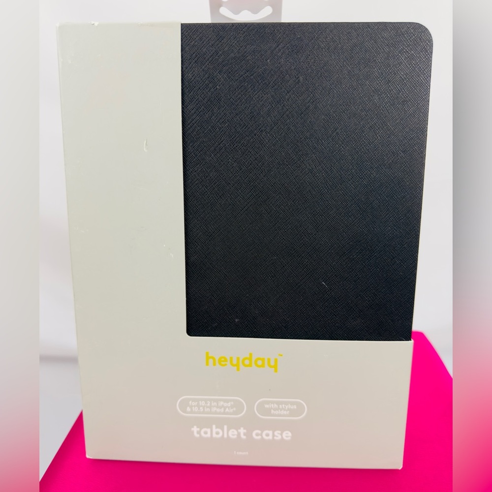 Apple 10.2” iPad & 10.5” iPad Air Black tablet case - stylus holder heyday NIB